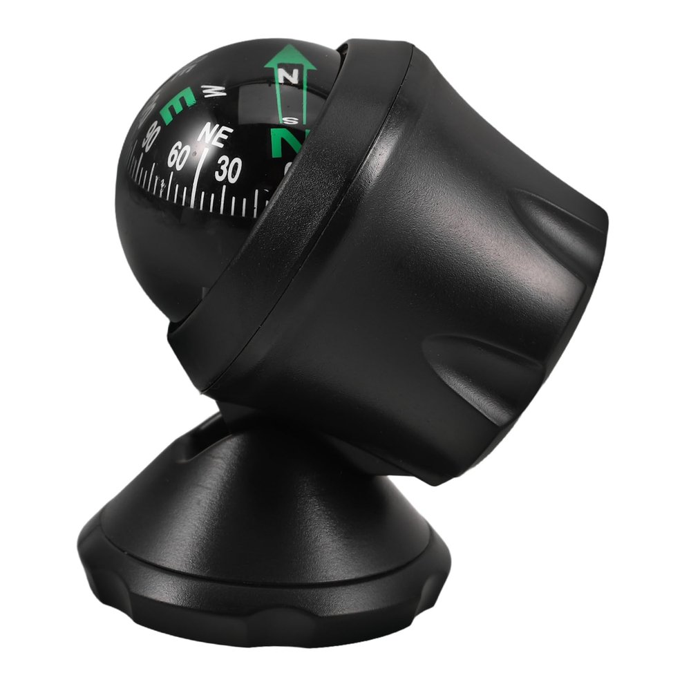 PLAFOPE Car Compass Ball High Dashboard Compass for Vehicles Outdoor Travel and Camping Durable Design for Accurate Direction Guidance
