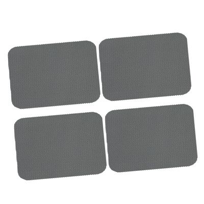 Happyyami 2 Sets of Car Side Window Sunshade Film Stickers ray Protection Heat Shield for Vehicles Electrostatic Adhesive Black Window Film