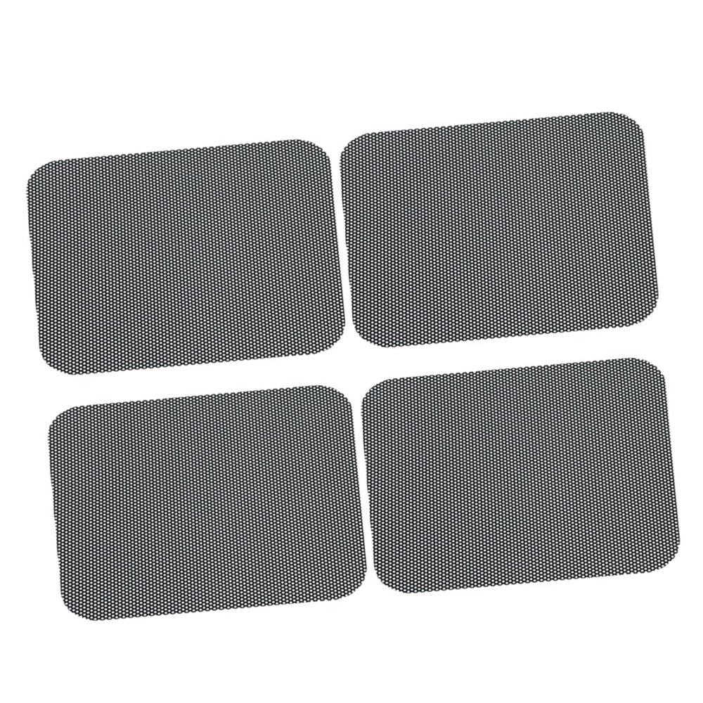 Happyyami 2 Sets of Car Side Window Sunshade Film Stickers ray Protection Heat Shield for Vehicles Electrostatic Adhesive Black Window Film