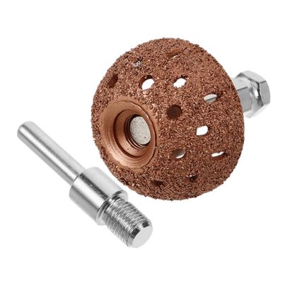 DECHOUS Bowl Type Tire Repair Grinding Head Tool Tungsten Steel Accessory with Linking Rod Adapter for Precise Tire Surface Restoration and Damage Repair