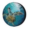 Foruidea Sea Turtle Swimming 04 Spare Tire Cover Dust-Proof Wheel Tire Cover Fit Trailer, RV, SUV and Many Vehicle 14 Inch view 1