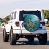 Foruidea Sea Turtle Swimming 04 Spare Tire Cover Dust-Proof Wheel Tire Cover Fit Trailer, RV, SUV and Many Vehicle 14 Inch view 3