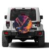 Foruidea Rock and Roll Eagle Fly Spare Tire Cover Dust-Proof Wheel Tire Cover Fit Trailer, RV, SUV and Many Vehicle 15 Inch view 2