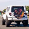 Foruidea Rock and Roll Eagle Fly Spare Tire Cover Dust-Proof Wheel Tire Cover Fit Trailer, RV, SUV and Many Vehicle 15 Inch view 3