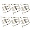 POPETPOP 6pcs Brake Spring for Mountain Road Bikes Durable Disc Brake Replacement Parts Enhanced Comfort Safety Compatible with Various Bike Models Silver Finish view 1