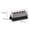 4pcs 6 Way Truck Fuse Holder Automotive Plastic Black view 2