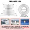 Aussio (1-Pack, White Aluminum RV Roof Vent Cover Kit with Putty Tape and Screws, AMetal Camper Vents Cap for Trailer Roof Vent Cover Replacement, RV Plumbing Vents Caps Kit for 1" to 2-3/8" OD Pipe view 2