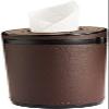 Car Tissue Holder Cylinder Leather Tissue Box Holder PU Leather Round Tissues Container for Auto Cup Holder Refillable Travel Facial Tissues Organizer for All Vehicles 02 view 1