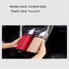Car Tissue Holder Cylinder Leather Tissue Box Holder PU Leather Round Tissues Container for Auto Cup Holder Refillable Travel Facial Tissues Organizer for All Vehicles 02 view 3
