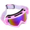 ZJNUO ATV Goggles with Balaclava face Mask for Men Women and Youth, Dirt Bike Motorcycle Motocross Riding Ski Goggles(Pink Color+Light Pink) view 2