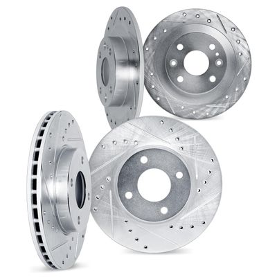 DFC Front and Rear Brake Rotors Fits 1990-1992 Nissan Stanza
