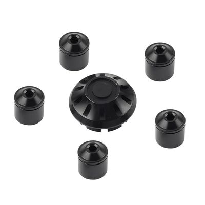 Rbanna1 Screw Wheel Hub Cover Front Hubcap Lug Nut Covers Black Aluminum For Vespa Primavera 150 2013-2021 1 Set