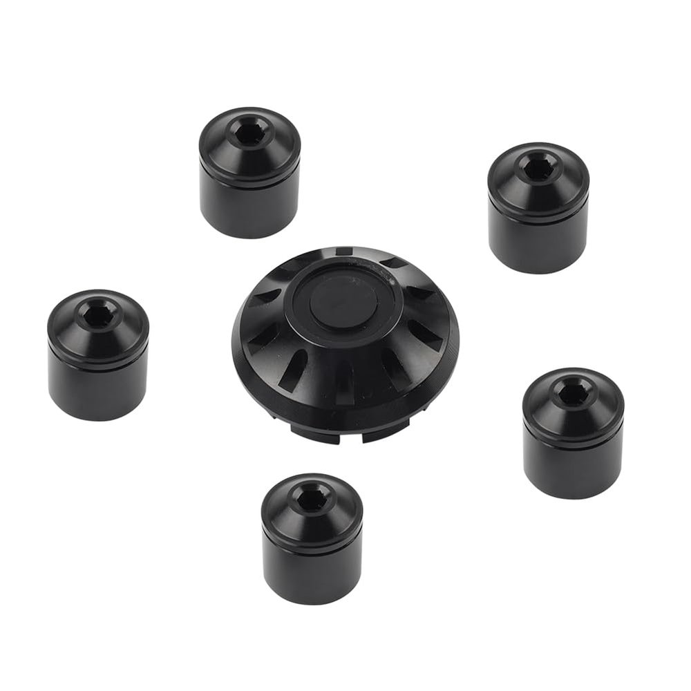 Rbanna1 Screw Wheel Hub Cover Front Hubcap Lug Nut Covers Black Aluminum For Vespa Primavera 150 2013-2021 1 Set