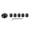 Rbanna1 Screw Wheel Hub Cover Front Hubcap Lug Nut Covers Black Aluminum For Vespa Primavera 150 2013-2021 1 Set view 2