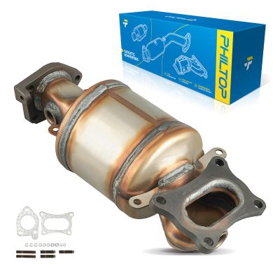 PHILTOP Front Right Catalytic Converter Kit Replacement for Accord, Pilot, Odyssey, Ridgeline, Accord Crosstour & Acura MDX, RDX, TLX, TSX, TL, ZDX, RL, 3.5L 3.7L - Replace# 16643 (EPA Compliant)