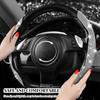 BWBWND 2 PCS Steering Wheel Cover, Segmented Car Wheel Covers with Crystal Rhinestones, Non-Slip Protector Bling Sparkly Decoration for Most Steering Wheels, Car Accessories (Green) view 3