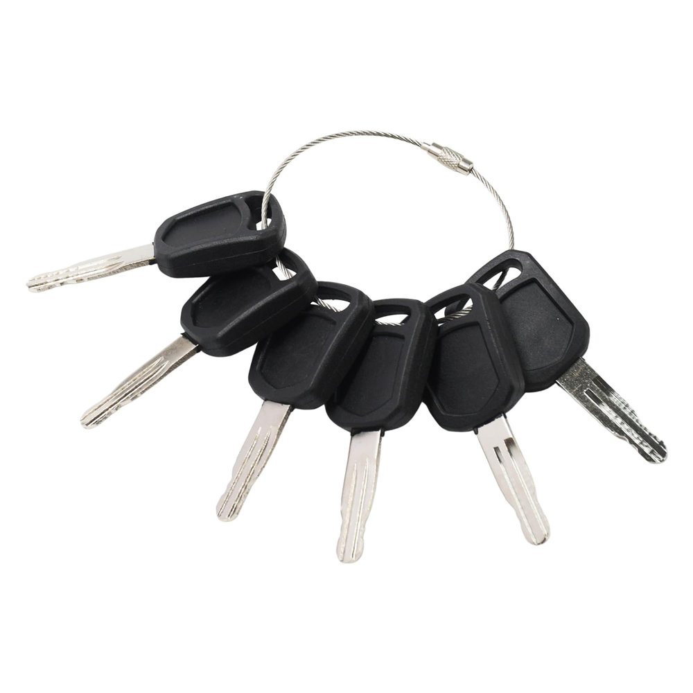 Texxparts 6Pcs Ignition Key Compatible with XCMG Excavator 75DA 60D 215 200