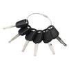 Texxparts 6Pcs Ignition Key Compatible with XCMG Excavator 75DA 60D 215 200 view 1