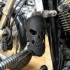 Motorcycle Biker Drink Holder Leather Coffee Water Bottle Cup Holder with Skull Gift Auto Car-Styling Bicycles Universal view 3