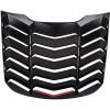 Rear Window Louvers Compatible for Ford Mustang 2015-2023 in GT L Style ABS Matte Black Winds-hield Sun Shade Cover Vent view 1
