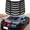 Rear Window Louvers Compatible for Ford Mustang 2015-2023 in GT L Style ABS Matte Black Winds-hield Sun Shade Cover Vent view 2