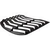Rear Window Louvers Compatible for Ford Mustang 2015-2023 in GT L Style ABS Matte Black Winds-hield Sun Shade Cover Vent view 3