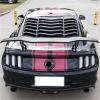 Rear Window Louvers Compatible for Ford Mustang 2015-2023 in GT L Style ABS Matte Black Winds-hield Sun Shade Cover Vent view 4