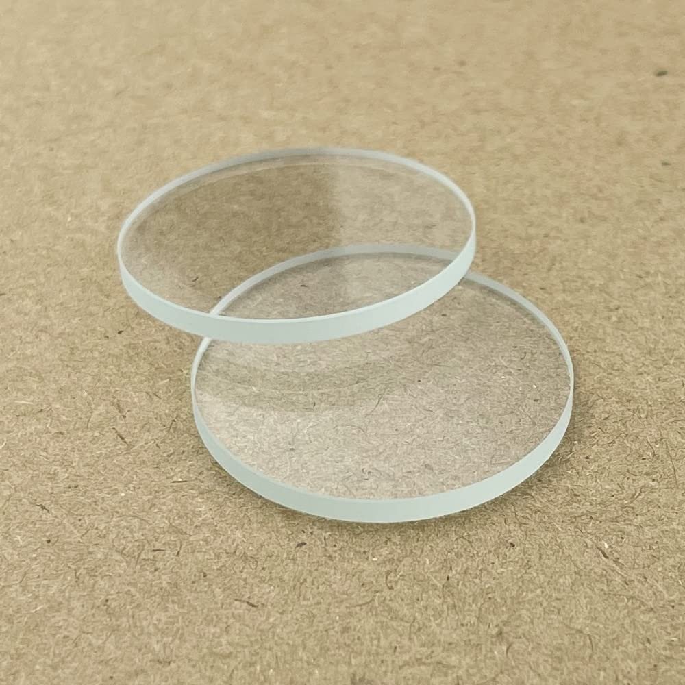 1Pcs 8-42mm Polished Edge Glass Flat Lens for LED Flashlight, Torch, and Bike Light - Durable and Quality Replacement Lens(16mm x1.5mm)