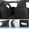 Seat Covers for Chevy Silverado 1500 2007-2026 (Black&Green, Luxury 5 Set) view 3
