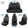 Seat Covers for Chevy Silverado 1500 2007-2026 (Black&Green, Luxury 5 Set) view 4
