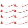 DUSCOKE 2 Pin Plug Replacement Weather Cap, SAE Waterproof Dust-Proof Cover Cap, DC Power Solar Automotive Connector Protection Lid Top (Red-8PCS) view 1