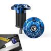 Opuweiy Motorcycle Bar End Plug, 7/8'' Handlebar Grip End Caps, Aluminum Alloy Handle Plug, Replacement for Kawasaki, Suzuki, Yamaha, Dirt Bike (Blue, 2PCS) view 1