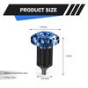 Opuweiy Motorcycle Bar End Plug, 7/8'' Handlebar Grip End Caps, Aluminum Alloy Handle Plug, Replacement for Kawasaki, Suzuki, Yamaha, Dirt Bike (Blue, 2PCS) view 2