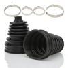 2PCS CV Boot with 4 Stainless Steel Clamps, Universal Constant Velocity Joint Boot Set Highly Flexible CV Boots for Cars view 1