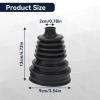 2PCS CV Boot with 4 Stainless Steel Clamps, Universal Constant Velocity Joint Boot Set Highly Flexible CV Boots for Cars view 2