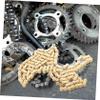 FOYTOKI Links Off-Road Vehicle Chain Replacement Heavy Duty Motorcycle Parts Fit Mini Dirt Bike Chain Gold view 4