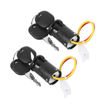YARNOW 2pcs Electric Car Key Switch Durable Ignition Accessory for Quick Power Activation for Ride Vehicles and Scooters User Friendly Design for Easy Operation