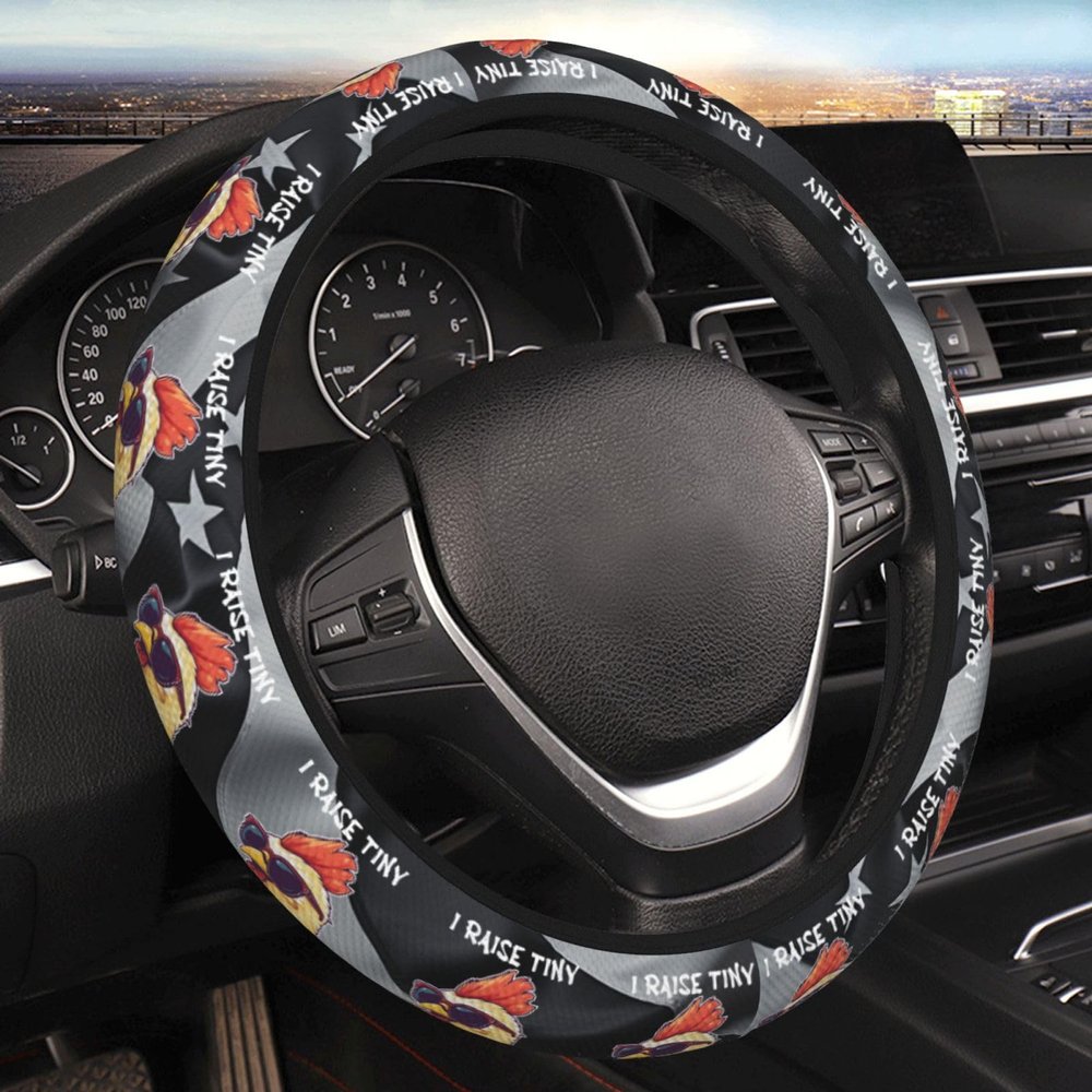 I Raise Tiny Dinosaurs Thickened Steering Wheel Cover Cover Comfortable Anti-Slip Car Accessory8