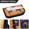Car Tissue Holder Car Napkin Holder Car Tissue Box Dispenser Storage Case Sun Visor Mask Holder with Adjustable Straps Reusable Refillable Orange Fiesta Bulls Skulls Fireworks view 3