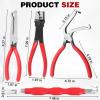 Electrical Disconnect Pliers, Electrical Connector Separator Tool, Automotive Electrical Connector Pliers and Line Clip Remover Tools for Cars, Trucks Repair with Rapid Disconnector (4 Pcs Set) view 2