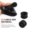 Titgoes 2 PCS Transmission Shift Linkage Grommet Bushing Kit, 0.74" x 0.48" Bushing + 0.58" x 0.5" E-ring Clamp, Replace OEM#68078975AA 68078974AA, Compatible with Dodge Ram 1500 2500 3500 (Black) view 2
