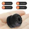 Titgoes 2 PCS Transmission Shift Linkage Grommet Bushing Kit, 0.74" x 0.48" Bushing + 0.58" x 0.5" E-ring Clamp, Replace OEM#68078975AA 68078974AA, Compatible with Dodge Ram 1500 2500 3500 (Black) view 4
