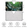 Dragonfly Green Windshield Sun Shade for Car Sedan Suv Truck Universal Reflective Car Shades for Front Windows Foldable Sun Visor Windshield Cover Sunshade Blocks UV Rays & Keeps Interior Cool-55"x30" view 2