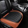 TIEHESYT Luxury Faux Leather Car Seat Cover Front Bottom Protector, Seat Cushion Without Backrest, Anti-Slip and Wrap Around The Bottom, Fit Most Cars & Vehicles, 1 Piece, Brown&Black view 1