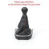 DRVBXYU 5/6 Speed Gear Shift Knob Lever and Boot Gaiter Black Leather Set for Golf 6 MK6 Jetta V VI 2005-2014 view 2