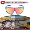 HEROFFIX 1 Set Motorcycle Riding Goggles Anti-glare Tri-Acetyl Cellulos PC UV400 Cycling Sunglasses Red Lens Blue Purple Red Frame view 3