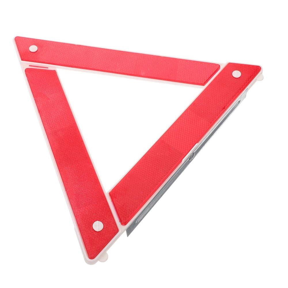 Luxshiny 2pcs Foldable Reflective Safety Triangle Warning Sign for Vehicles Emergency Roadside Kit High Visibility Reflector Portable Traffic Triangle for Car Truck RV