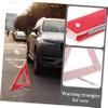 Luxshiny 2pcs Foldable Reflective Safety Triangle Warning Sign for Vehicles Emergency Roadside Kit High Visibility Reflector Portable Traffic Triangle for Car Truck RV view 3