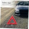 Luxshiny 2pcs Foldable Reflective Safety Triangle Warning Sign for Vehicles Emergency Roadside Kit High Visibility Reflector Portable Traffic Triangle for Car Truck RV view 4