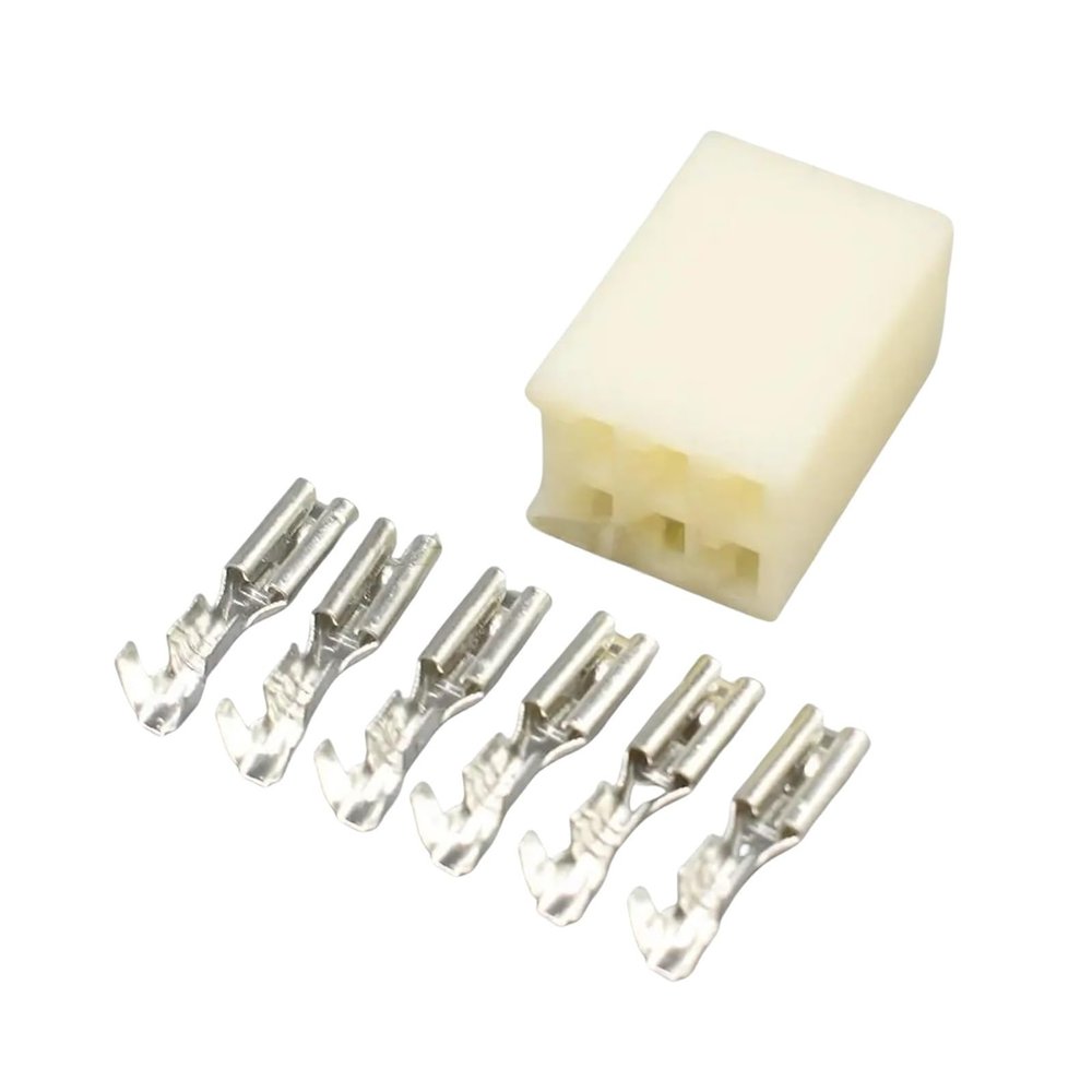 Automotive connectors 6 Pin Automotive Male Female Wiring Harness Connector DJ7061-2.8-11 DJ7061-2.8-21 Easy Replacement(Female,1pcs)